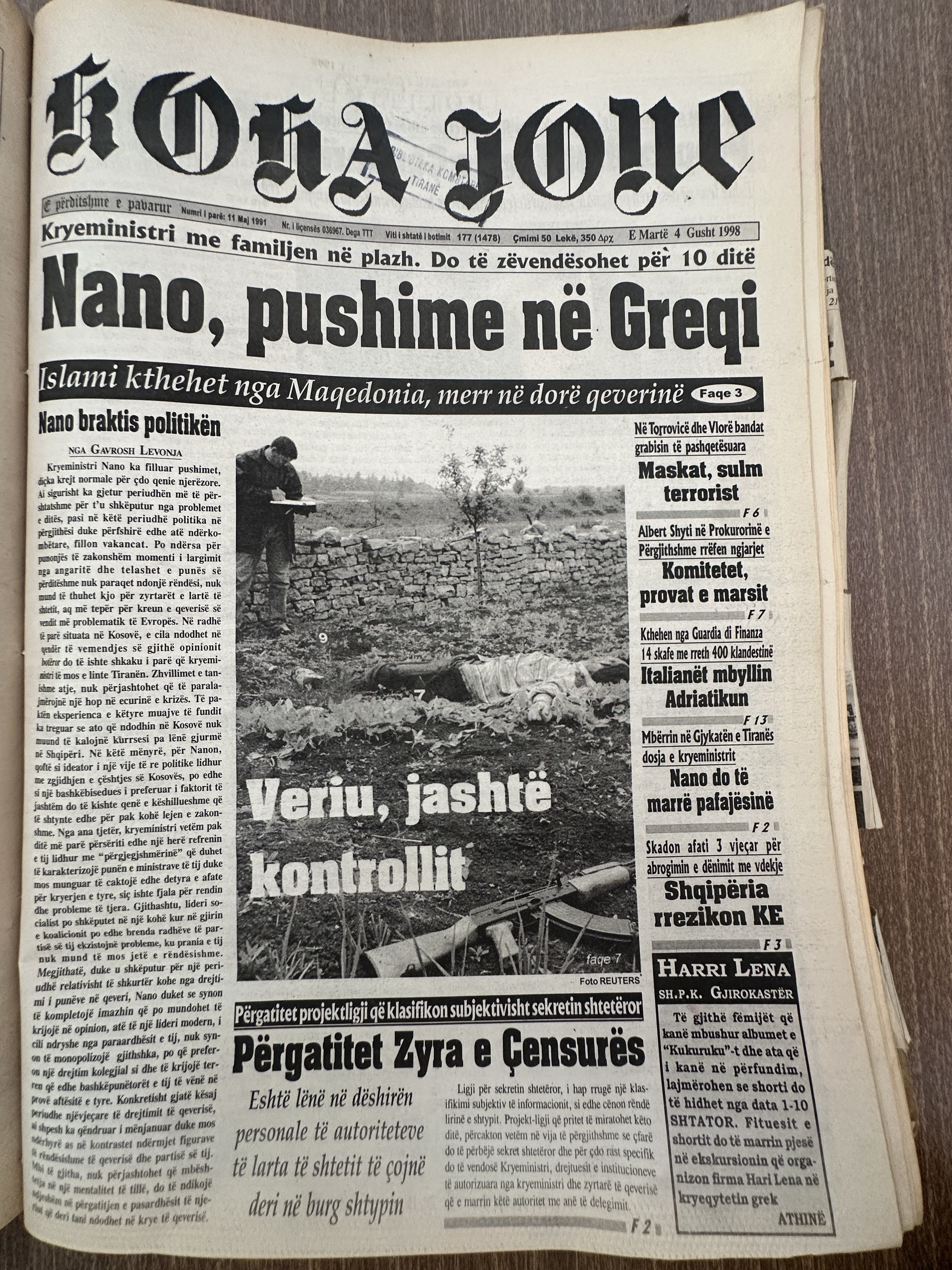 Koha Jonë 1998-08-04